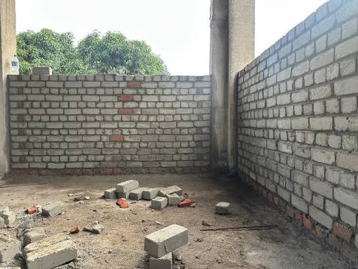 Large pile of fly ash bricks