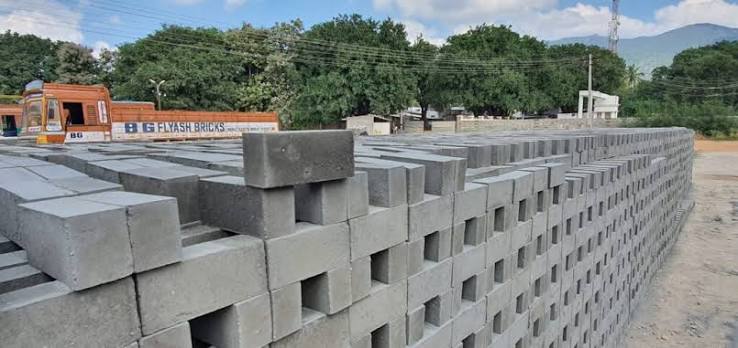 Fly ash brick manufacturing material